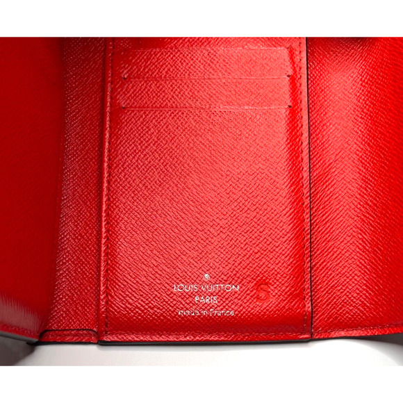 Authentic Epi Red LOUIS VUITTON Portefeuil LV Twist Compact Trifold Wallet - Picture 8 of 10